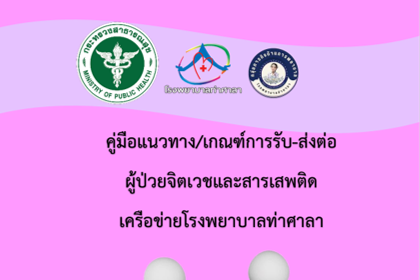 แนวทางการดำเนินงานสุขภาพจิตและยาเสพติดของโรงพยาบาลชุมชน